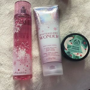 Fragrance mist, Softening body butter, ultra shea body cream